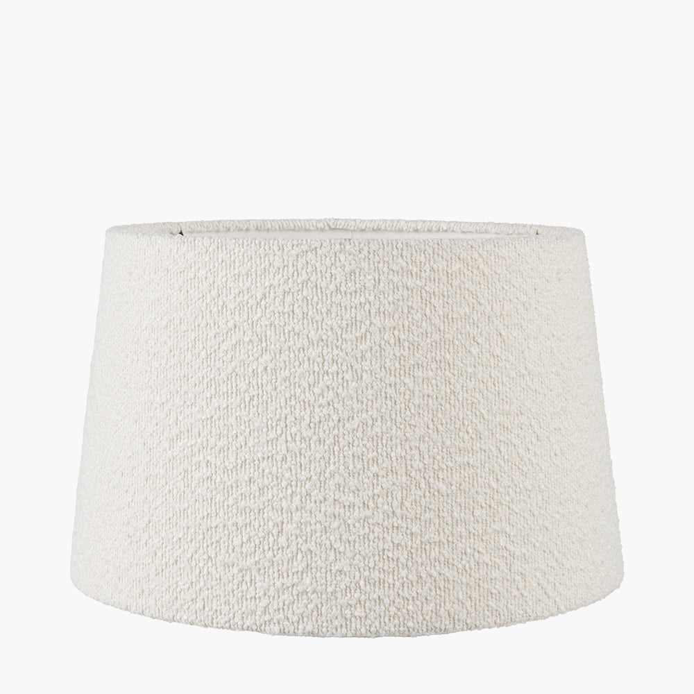 Martigues 50cm White Boucle Tapered Lampshade